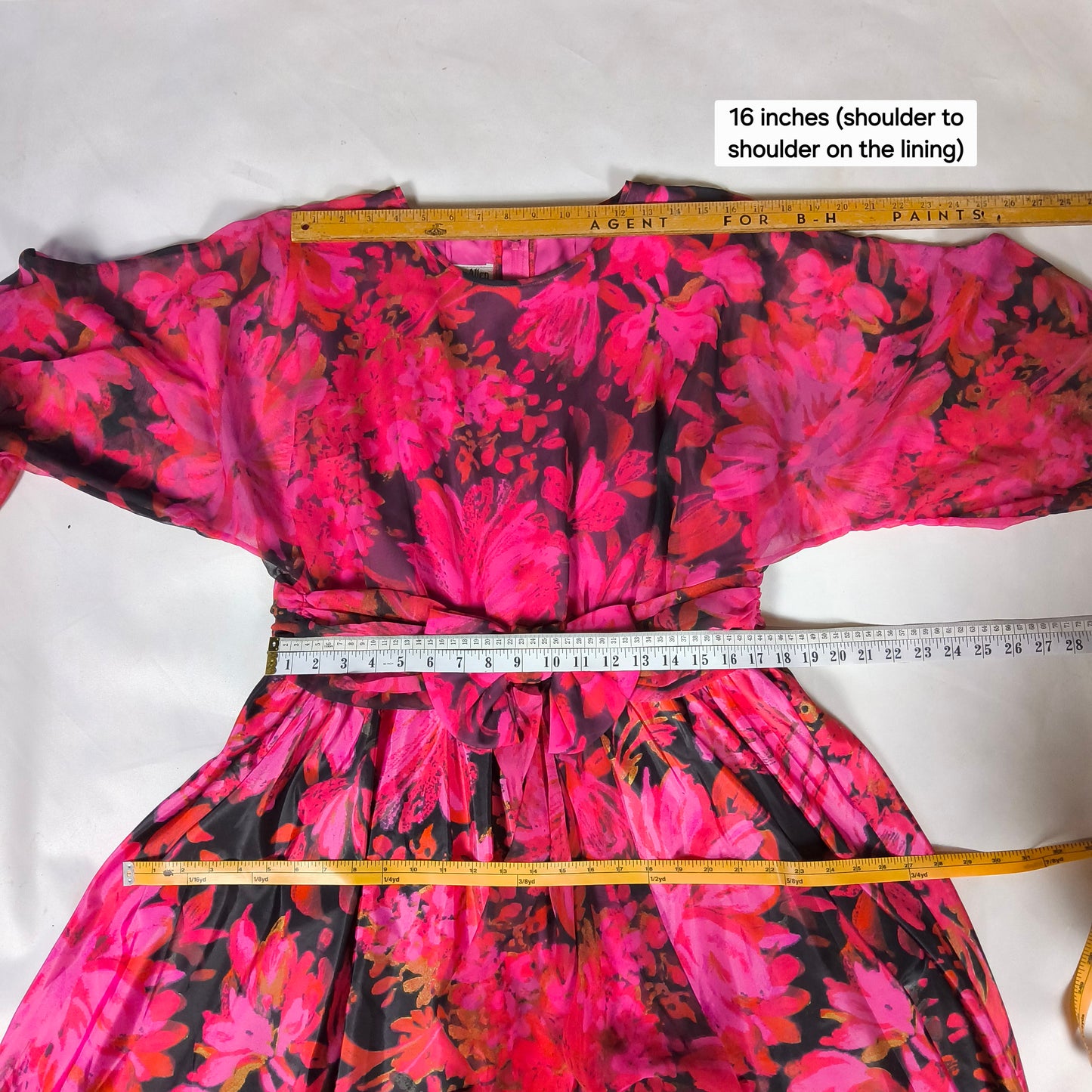Vintage Jean Allen Floral Maxi Dress, Polyester