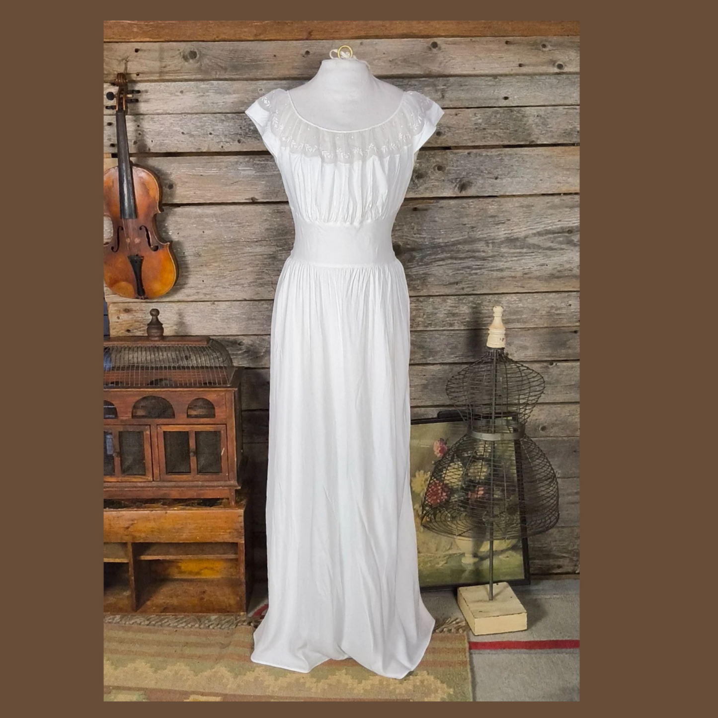 Vintage Barbizon Miss Nylon Nightgown, Size 16 Miss, Rayon