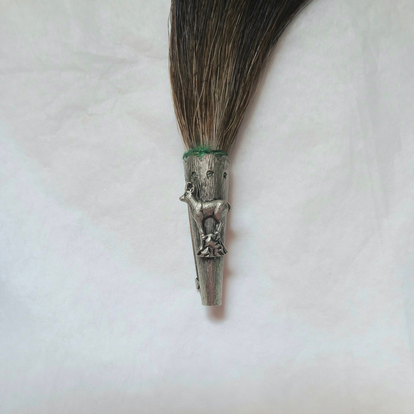 Vintage German Wild Boar Hair Pin, Hunting Hat Pin, Lapel Brooch